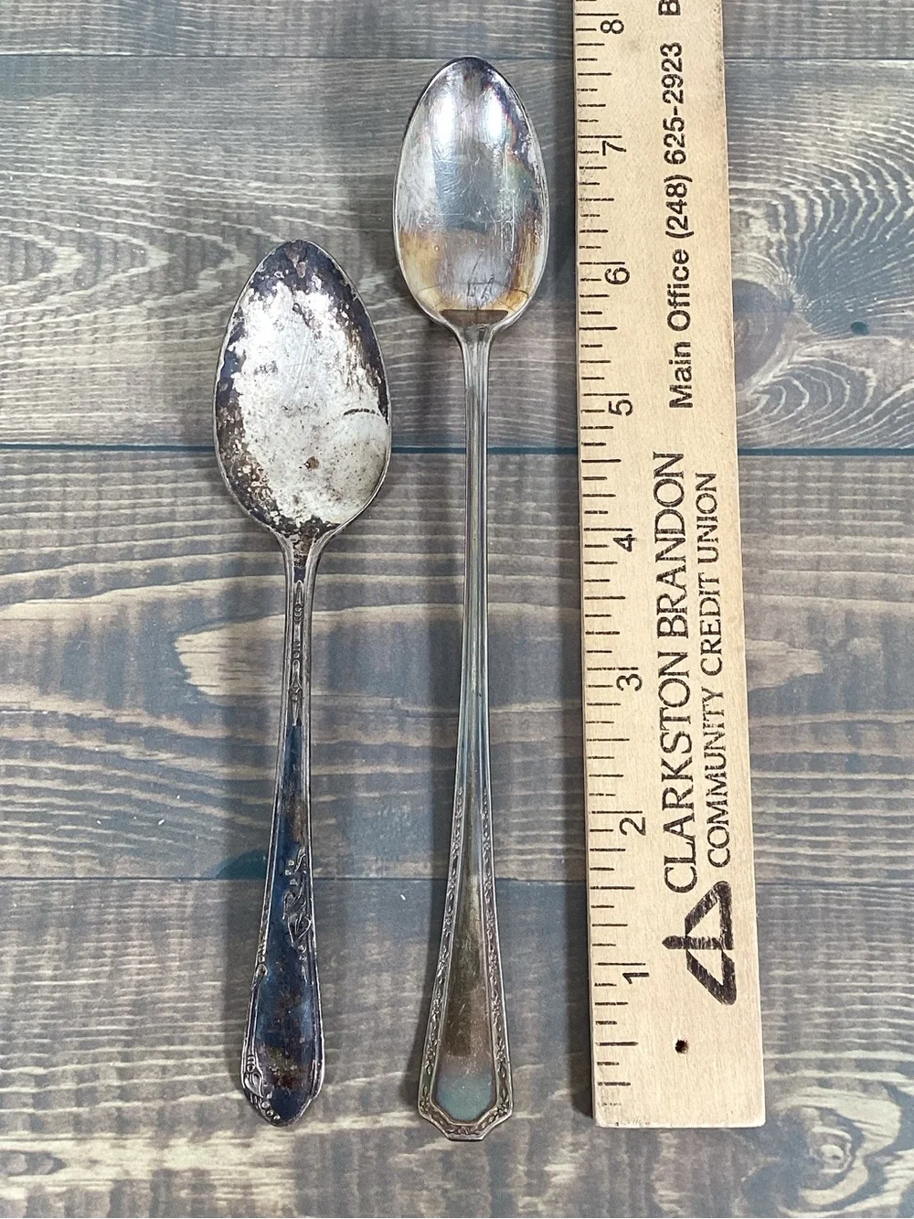 Vintage Silver Plated Spoon Collection, Lot Of 7 Spoons